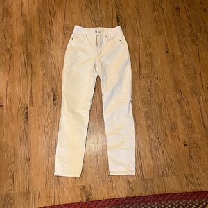 American Eagle White/Cream corduroy pants